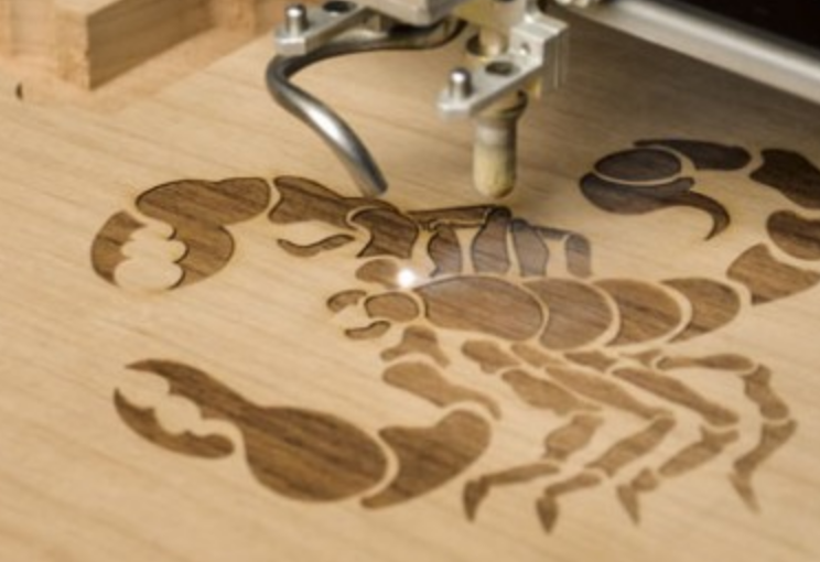 Laser engraving detail
